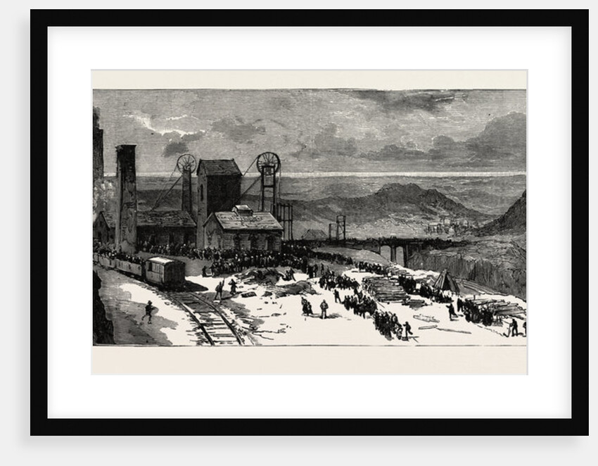 Colliery Explosion at Llanerch, Monmouthshire, General View of the Works Just after the Explosion by Anonymous