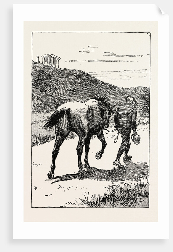 A Morning Ride in Athens, Greece, But My Zest for the Excursion Has Gone, and I Turn and Sadly Retrace My Way, Leading My Steed, Whose Saddle I Now Discover, for the First Time, is Missing! by Anonymous