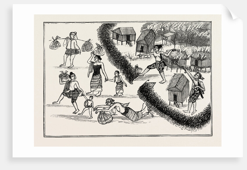 Life of a Burmese Dacoit, He Burns a Village by Anonymous