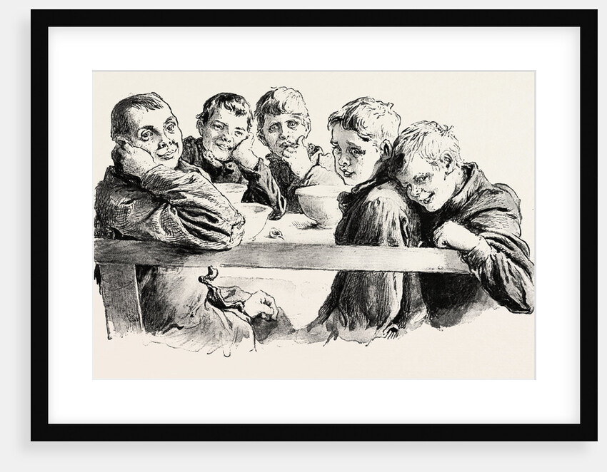Free Dinners to Poor Children at the King Edward's Mission, Whitechapel, London by Anonymous