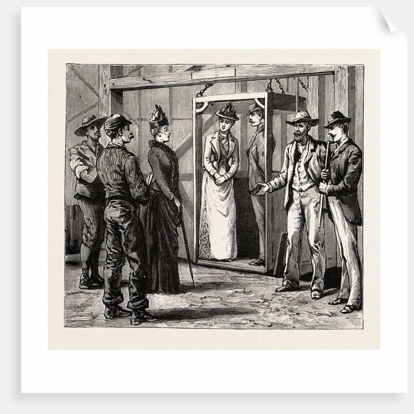 Transvaal Gold Fields, South Africa, Ladies Visit to the Jumpers Gold Mining Company, Going Down in the Cage by Anonymous