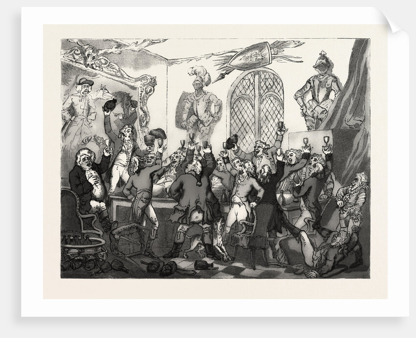 The Humours of Fox Hunting, 1788, the Dinner, Hunt by Anonymous