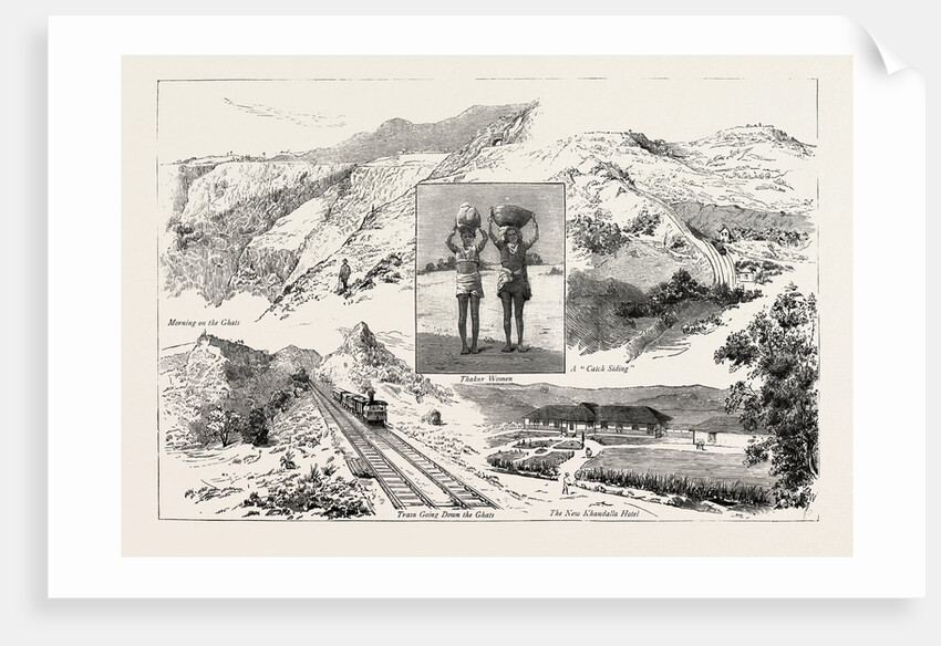 Scenes on the Railway from Bombay to Khandalla, Bhor Ghats, India by Anonymous