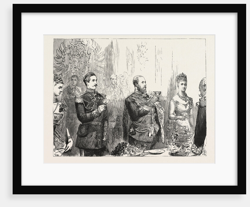 The State Banquet in the Palace, Drinking the Queen's Health, Berlin, Germany by Anonymous