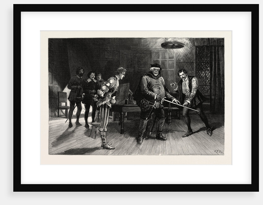 Scene from the Performance of Henry IV., Part I., by the Irving Dramatic Club at the Lyceum Theatre by Anonymous