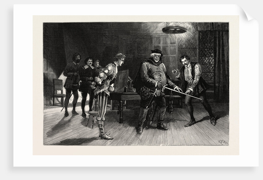 Scene from the Performance of Henry IV., Part I., by the Irving Dramatic Club at the Lyceum Theatre by Anonymous