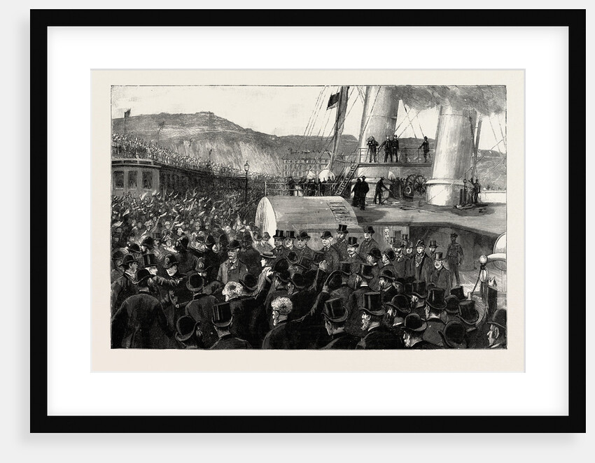 Once More on English Soil, Arrival of Stanley at the Admiralty Pier, Dover by Anonymous