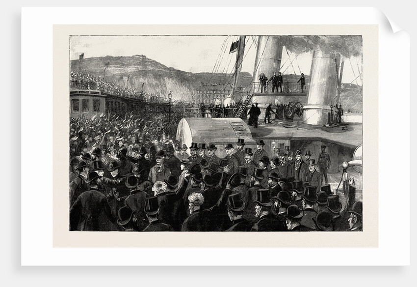 Once More on English Soil, Arrival of Stanley at the Admiralty Pier, Dover by Anonymous