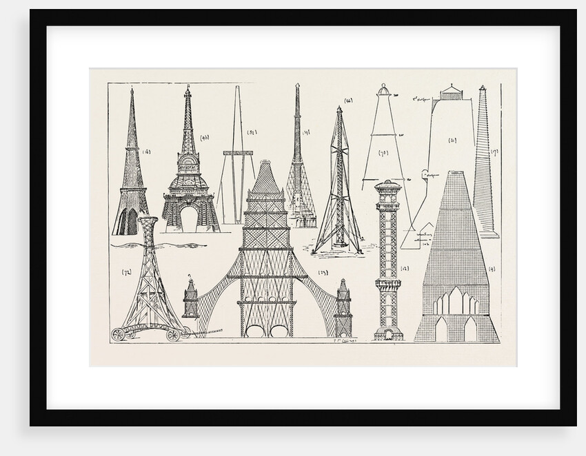 The Proposed Tower for London, Some of the Designs Now on View in the Hall of the Drapers Company by Anonymous