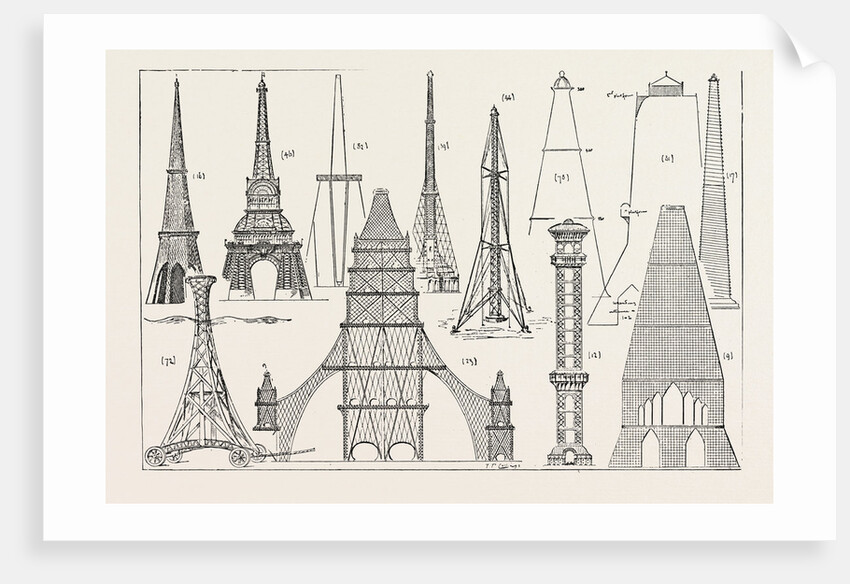 The Proposed Tower for London, Some of the Designs Now on View in the Hall of the Drapers Company by Anonymous