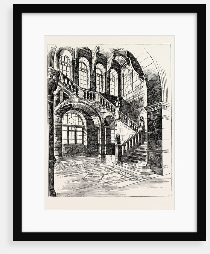 The Imperial Institute, London, East Staircase to First and Second Floors, Offices and Sample Rooms Wing by Anonymous
