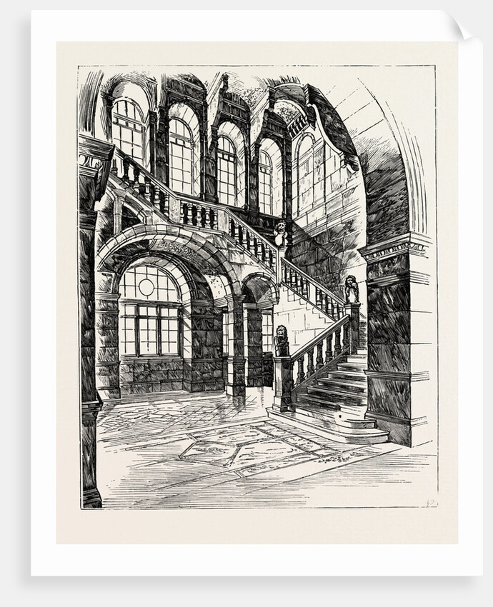 The Imperial Institute, London, East Staircase to First and Second Floors, Offices and Sample Rooms Wing by Anonymous