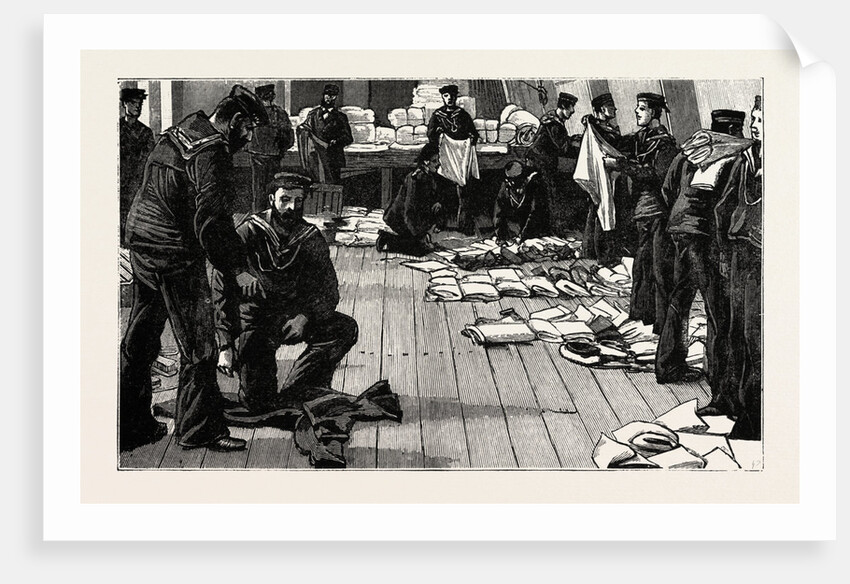 Stokers for the British Navy, Kitting the New Hands Up by Anonymous