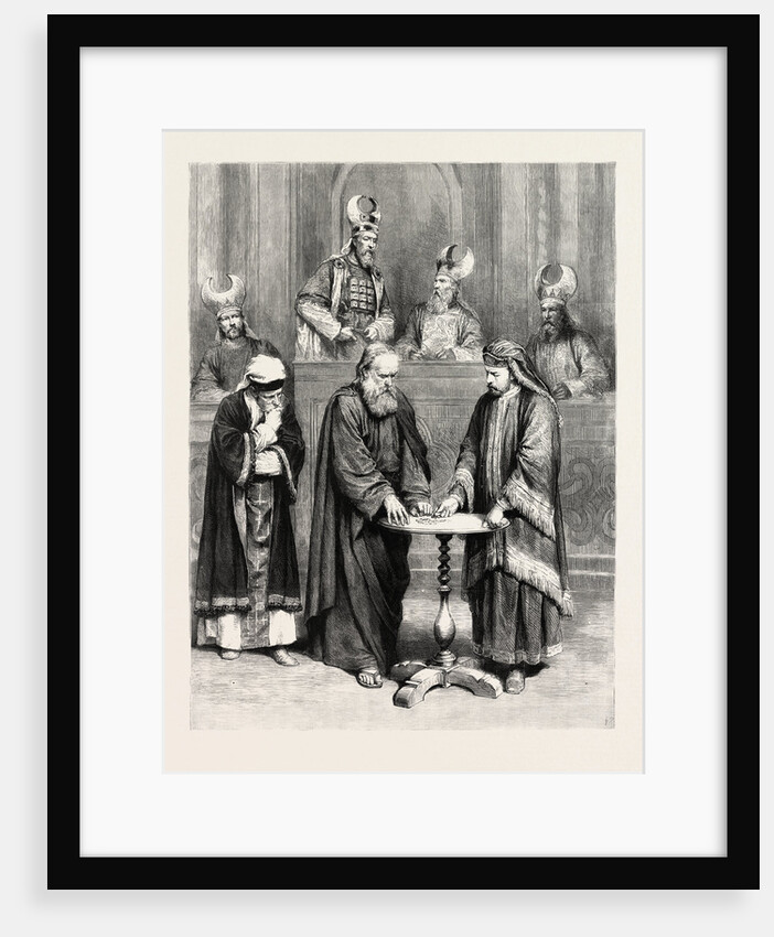 The Passion Play at Oberammergau, Judas Taking the Thirty Pieces of Silver, Germany by Anonymous