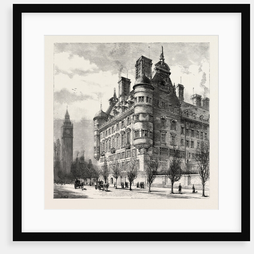 The New Police Offices on the Victoria Embankment, London by Anonymous