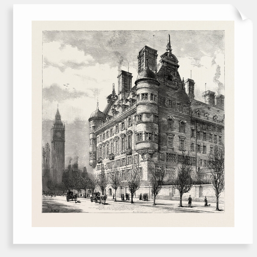 The New Police Offices on the Victoria Embankment, London by Anonymous