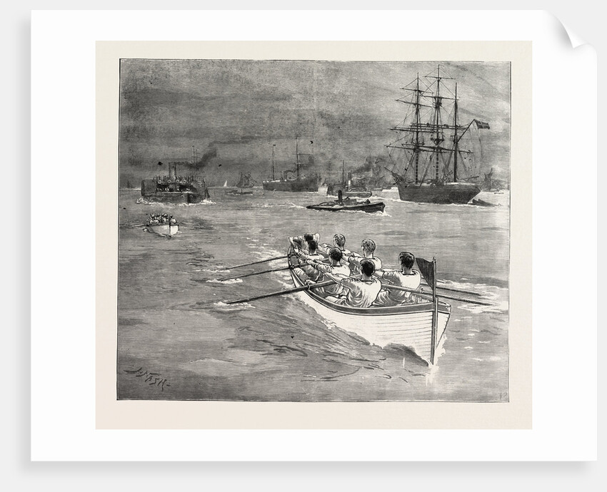 The Race at Greenhithe Between Naval Cadets of H.M.S. Worcester and H.M.S. Conway by Anonymous