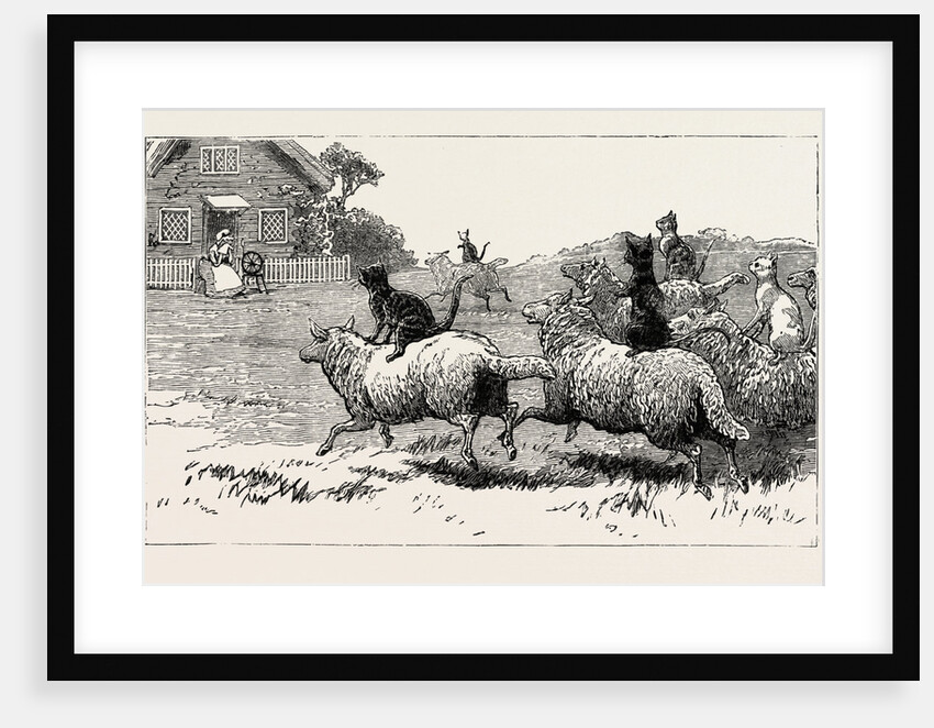 The Farmer Soon Heard Where His Sheep Went Astray, and Arrived at Dame's Door, with His Faithful Dog Tray. He Knocked with His Crook, and, the Stranger to See Out of Window Did Look Dame Wiggins of Lee by Anonymous