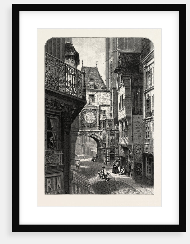 La Grosse Horloge, Rouen, Normandy and Brittany, France by Anonymous