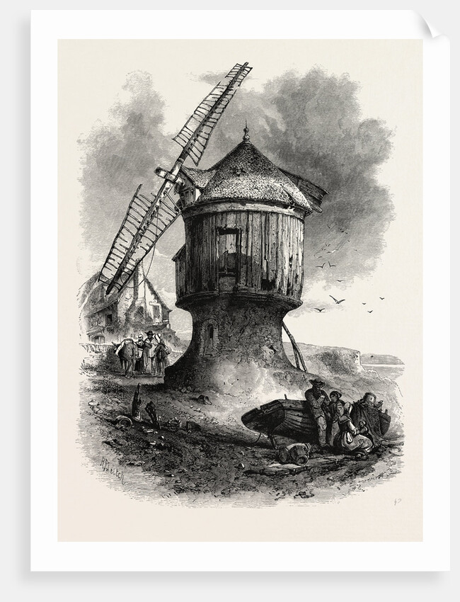 Mill at St. Servan, Normandy and Brittany, France by Anonymous