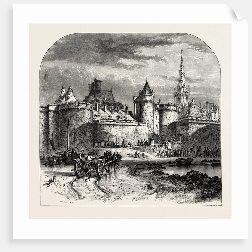 St. Malo, from the Sands, Normandy and Brittany, France by Anonymous