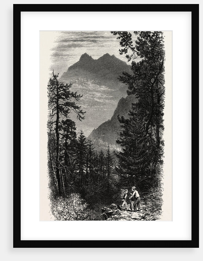 The North Side of the Gemmi, the Passes of the Alps by Anonymous