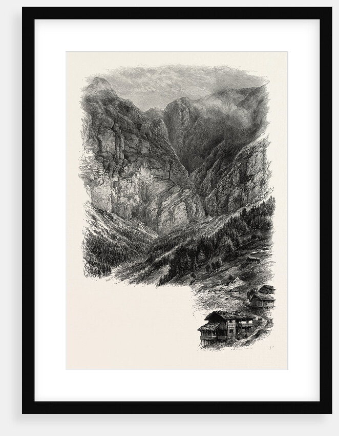 The Gemmi from Leuki, Gemmi Pass, Switzerland, the Passes of the Alps by Anonymous