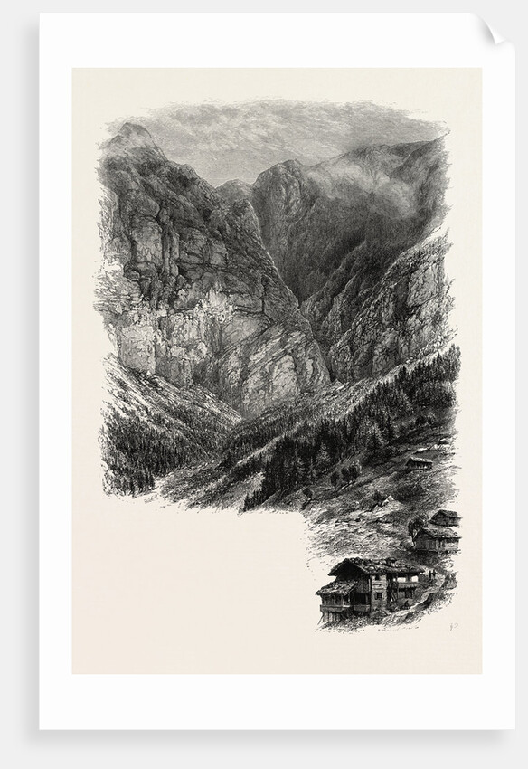 The Gemmi from Leuki, Gemmi Pass, Switzerland, the Passes of the Alps by Anonymous