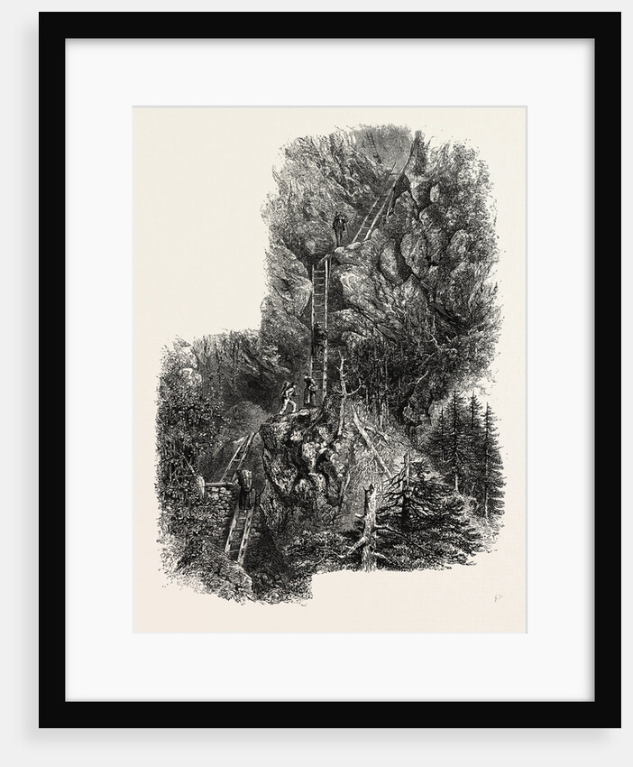 The Ladders of Leuki, Gemmi Pass, Switzerland, the Passes of the Alps by Anonymous