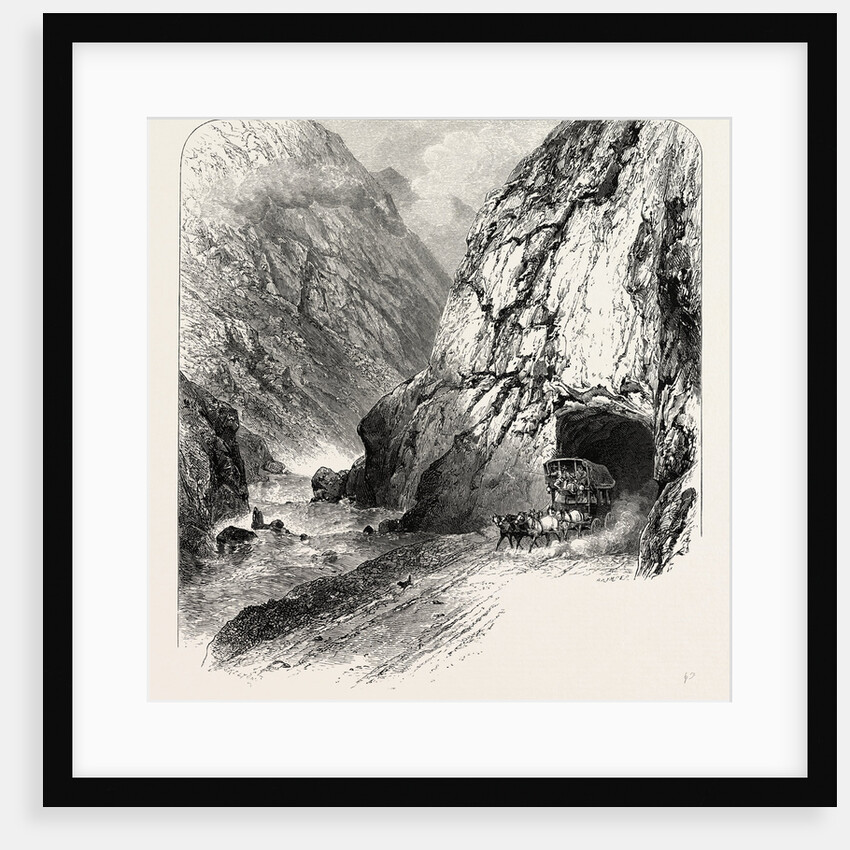 Tunnel on the St. Gothard Road, Near Andermatt, Switzerland, the Passes of the Alps by Anonymous