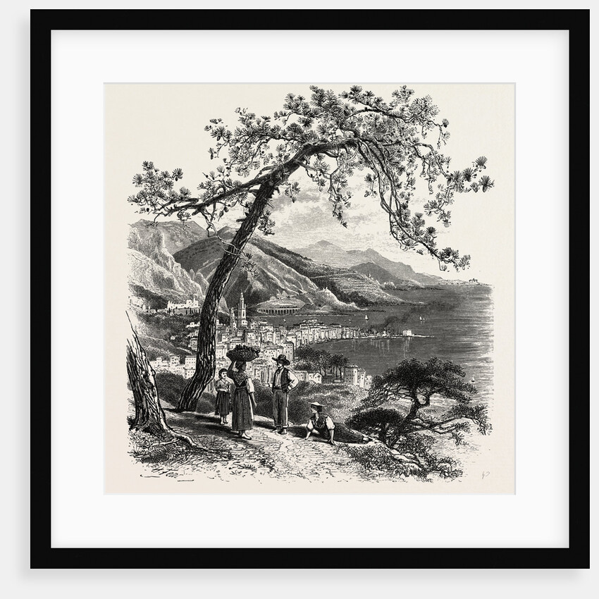 Mentone, the Cornice Road, Menton, France, Menton by Anonymous