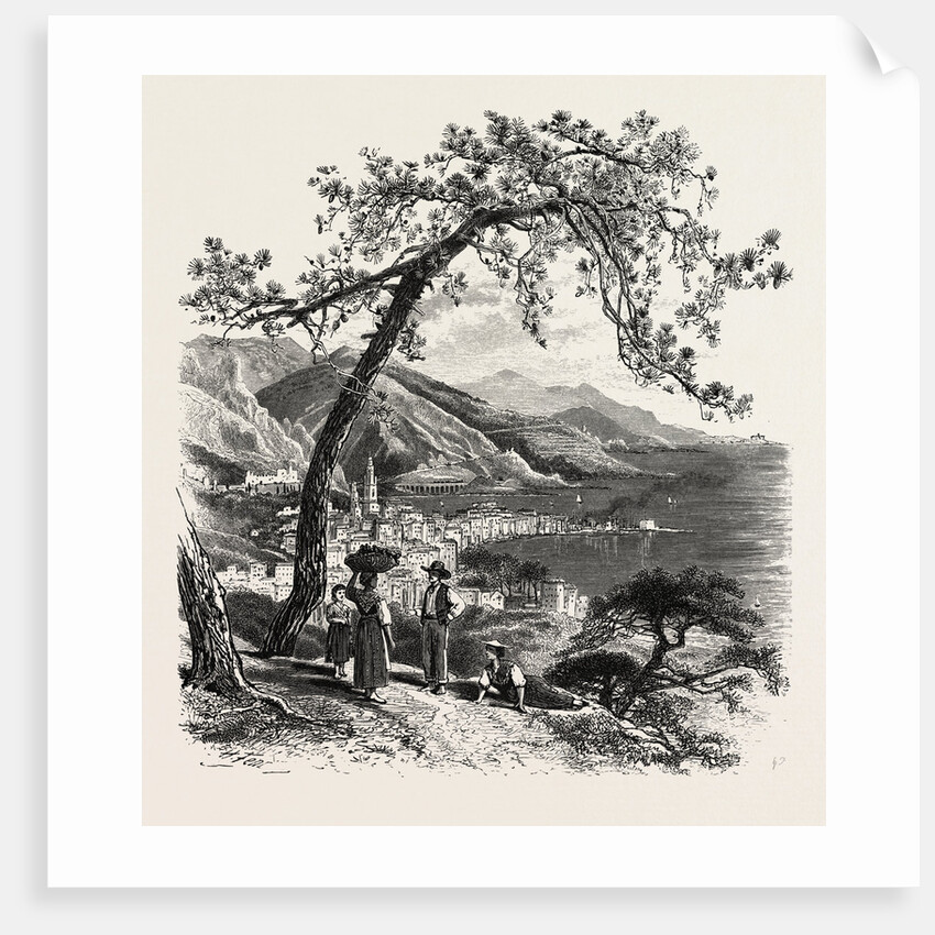 Mentone, the Cornice Road, Menton, France, Menton by Anonymous