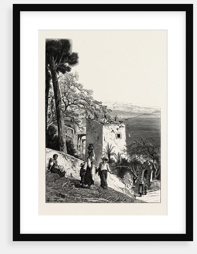 From the Steps of the Madonna, San Remo, the Cornice Road, Sanremo, Italy by Anonymous