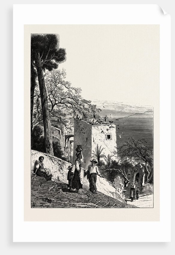 From the Steps of the Madonna, San Remo, the Cornice Road, Sanremo, Italy by Anonymous