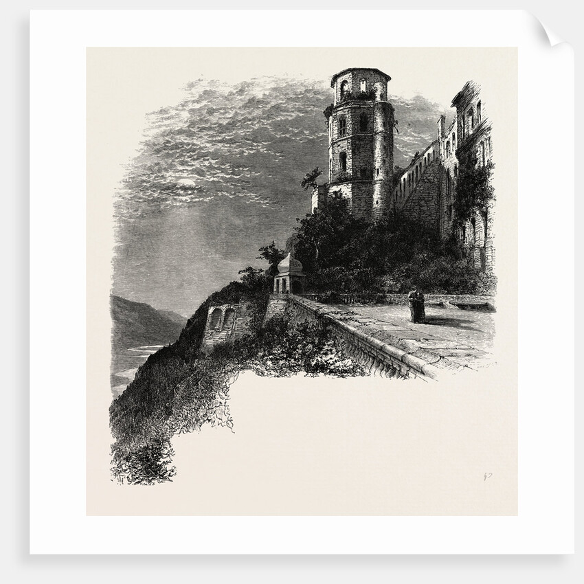 The Terrace, Heidelberg Castle, the Rhine, Germany by Anonymous