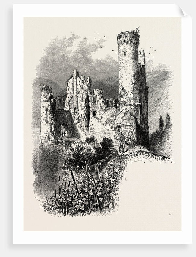 Ehrenfels, the Rhine, Germany by Anonymous
