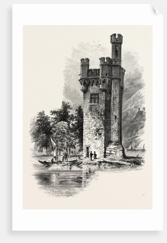 The Mouse Tower, Mauseturminsel, the Rhine, Germany by Anonymous