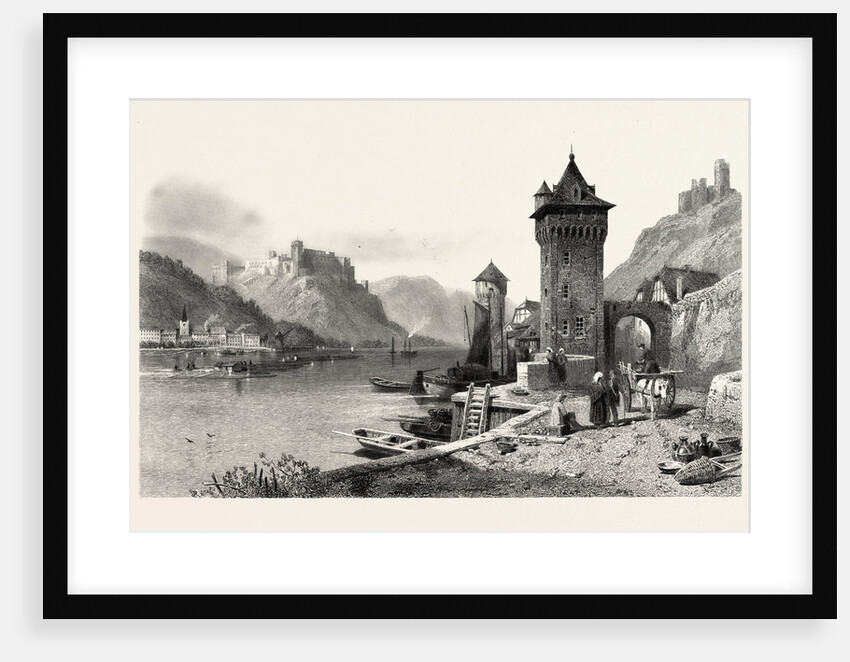 Sankt Goar, on the Bank of the Rhine, Germany by Anonymous