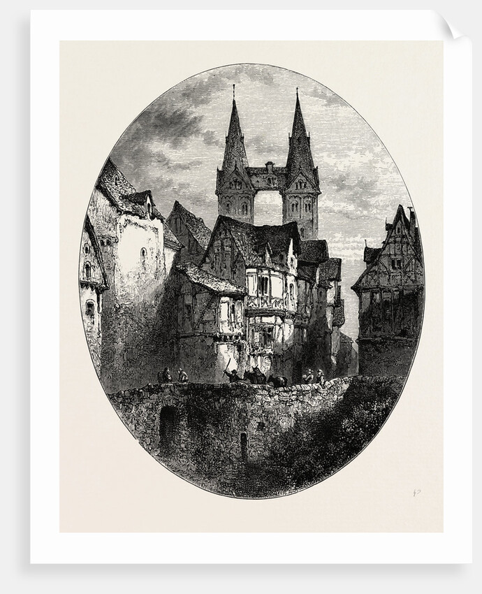 View in Boppart, the Rhine, Germany by Anonymous