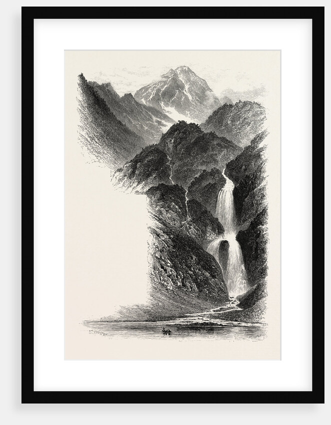 The Cascade D'Oo, the Pyrenees, France by Anonymous