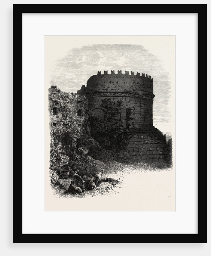 Tomb of Cecilia Metella, on the Appian Way, Rome and Its Environs, Italy by Anonymous