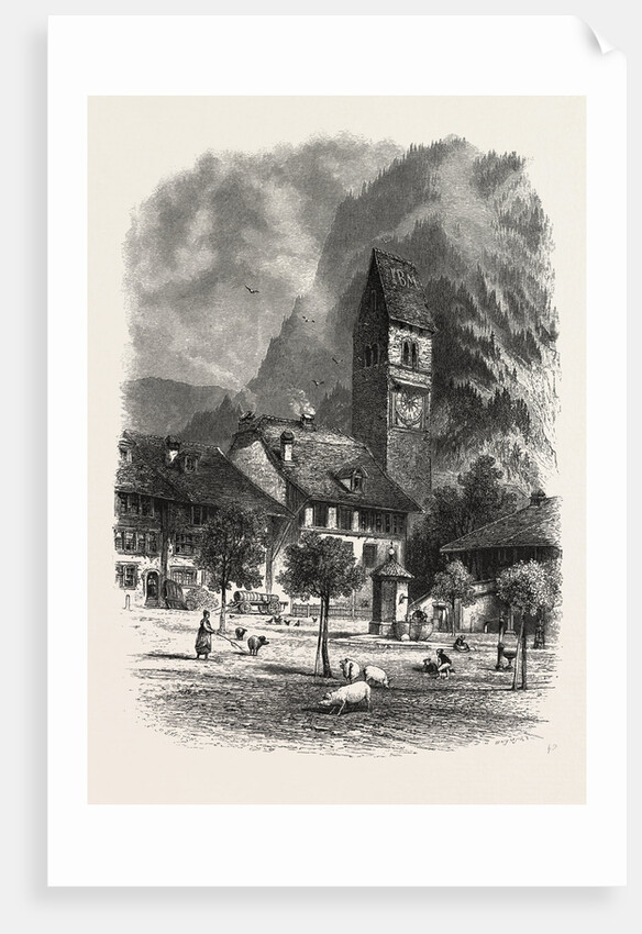 Unterseen, Bernese Oberland, Berner Oberland, Switzerland by Anonymous
