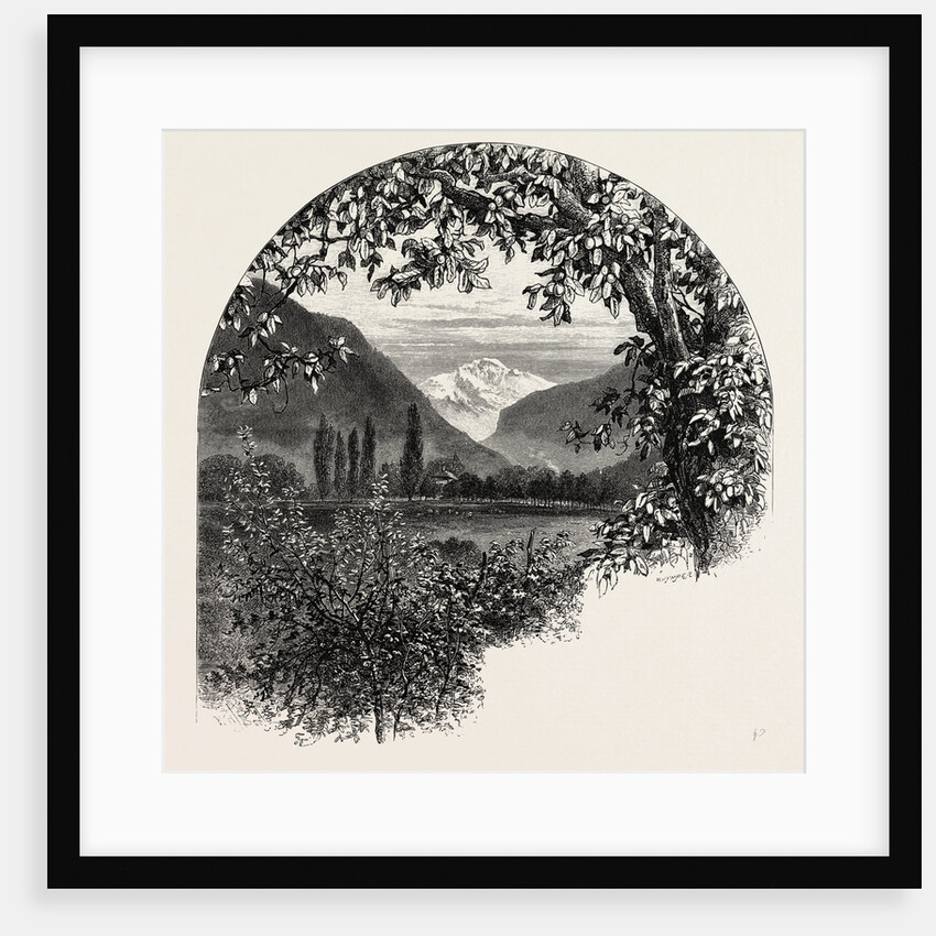 The Jungfrau, from Interlaken, Bernese Oberland, Berner Oberland, Switzerland by Anonymous