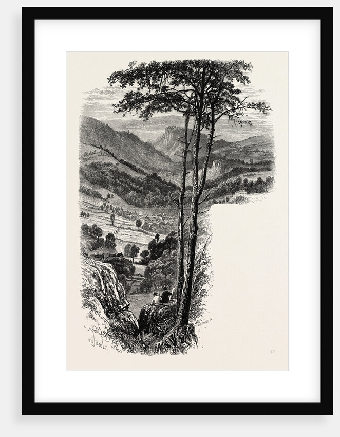 The Vale of Cromford and Matlock, from the Black Rocks, the Dales of Derbyshire, Country by Anonymous