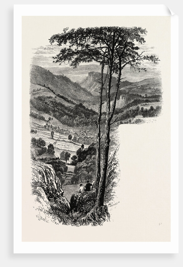 The Vale of Cromford and Matlock, from the Black Rocks, the Dales of Derbyshire, Country by Anonymous