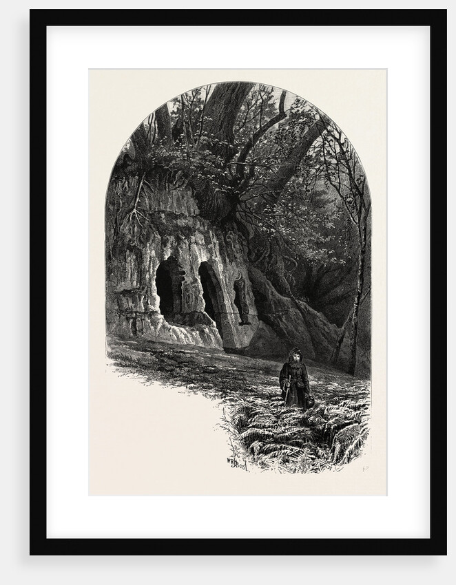 The Hermit's Cave, Depedale, the Dales of Derbyshire by Anonymous