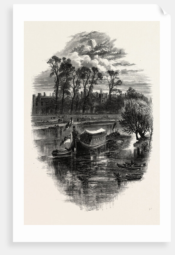 A Gala Day at Hampton Court, Scenery of the Thames by Anonymous