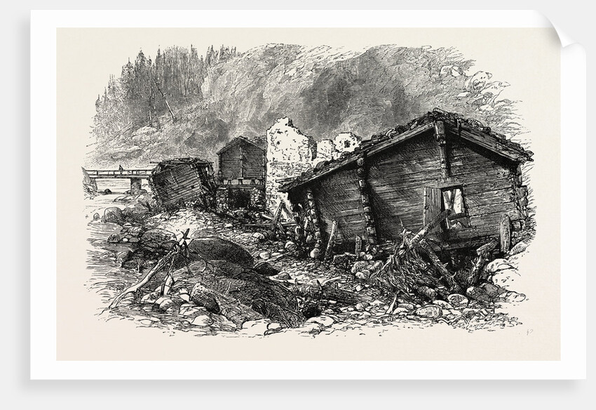 Chalets in Ruins, Switzerland by Anonymous
