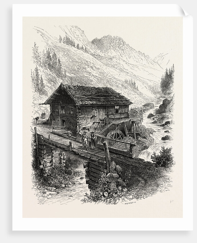 Mill on the Julier Pass, Switzerland by Anonymous