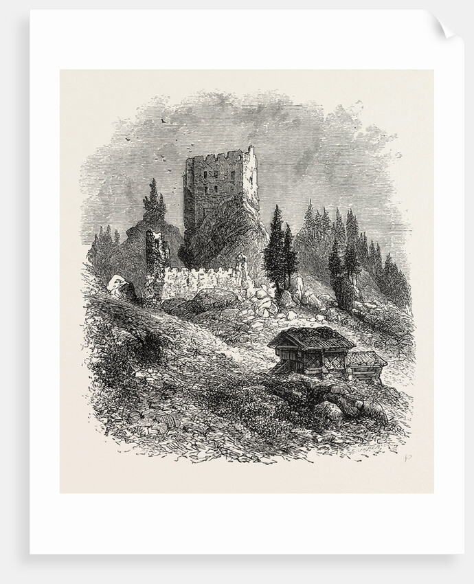 Schloss Buchenstein, Burg Andraz, Schloss Andraz, Castello Buchenstein, Ciastel D'Andrac, Dolomites, Belluno, Italy by Anonymous